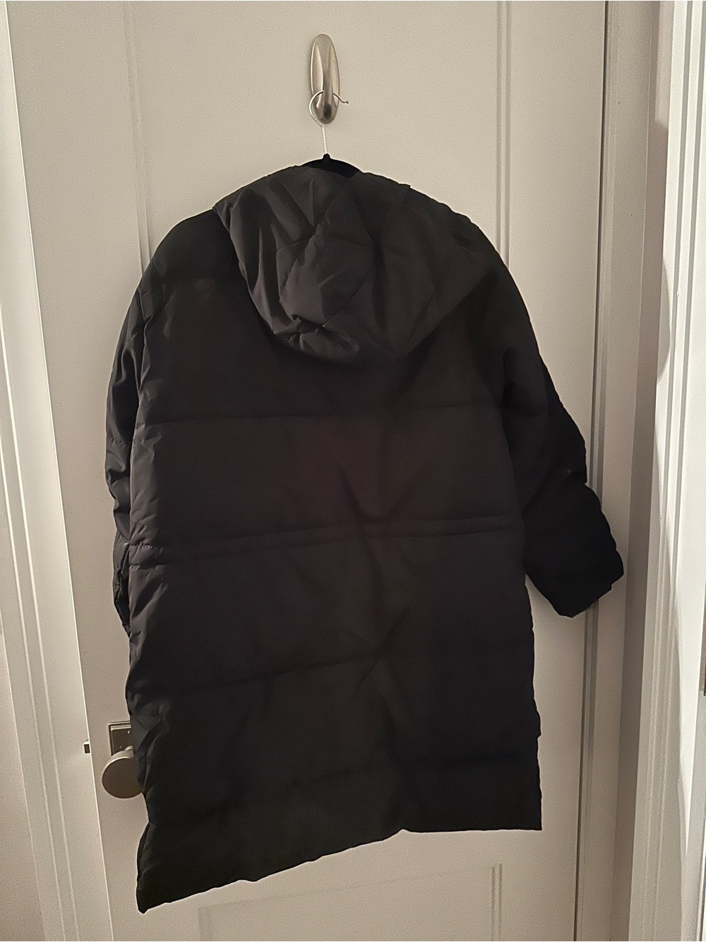 Everlane ReNew Long Puffer Jacket Black Size M